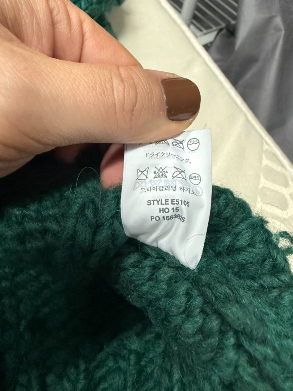J.Crew Hand Knit Emerald Green Cable Turtleneck Sweater Sz M - Picture 4 of 5